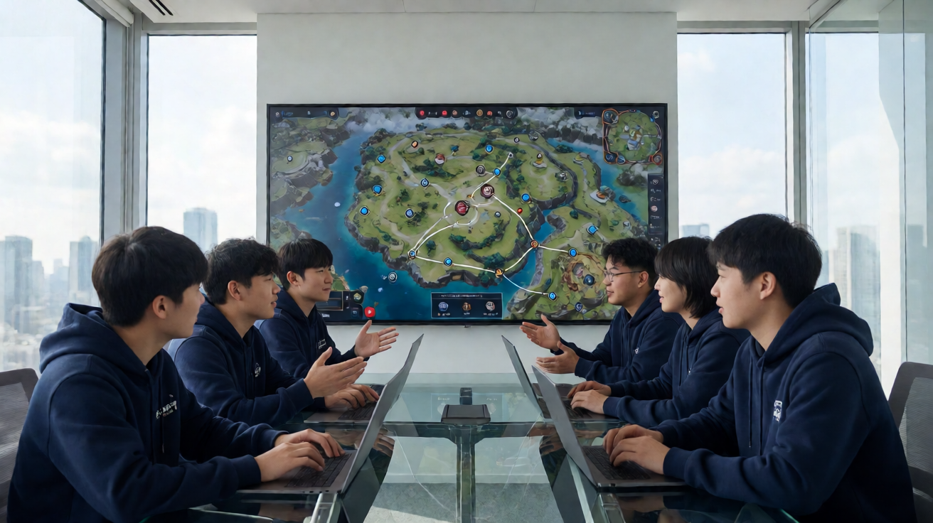 战术竞技类电竞项目，选手在广阔地图上展开生存对抗